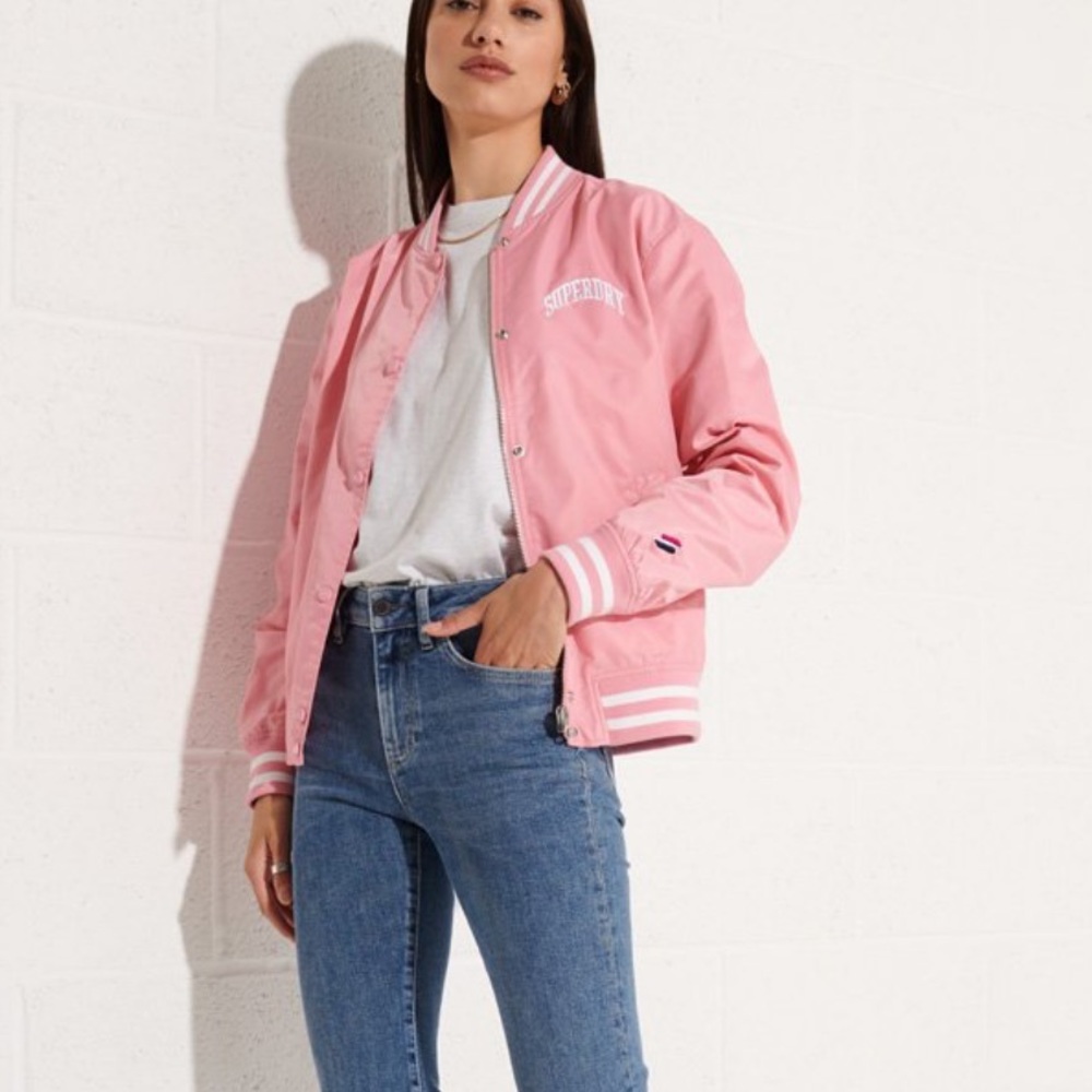 Superdry Pink Varsity Jacket - image 2